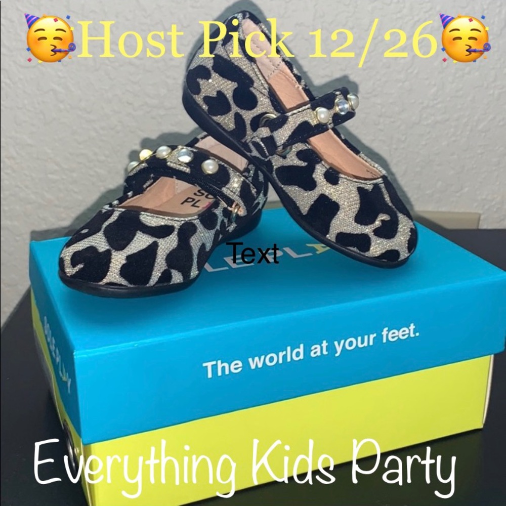 NIB Sole Play leopard Maryjanes